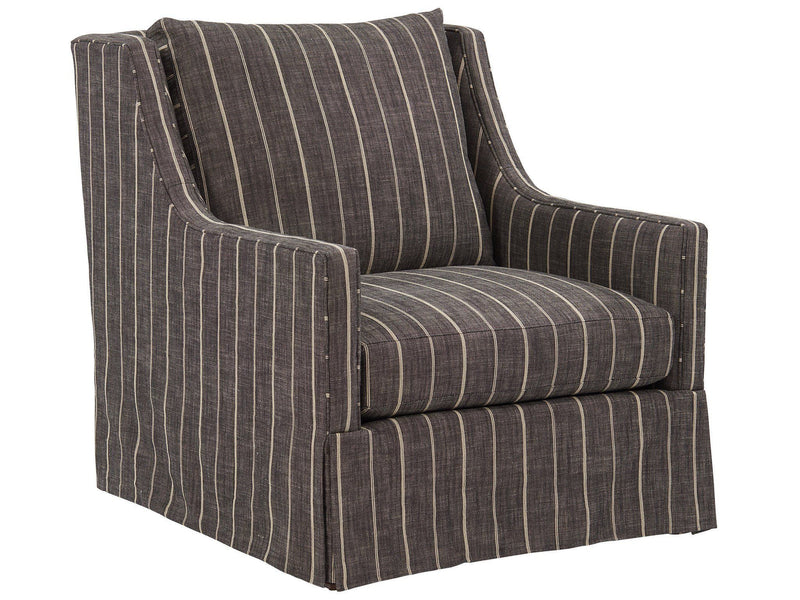 Hudson Skirted Chair Special Order Pearl Silver