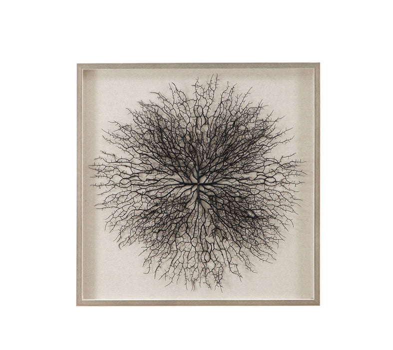 Gracee Canvas Art - Pearl Silver