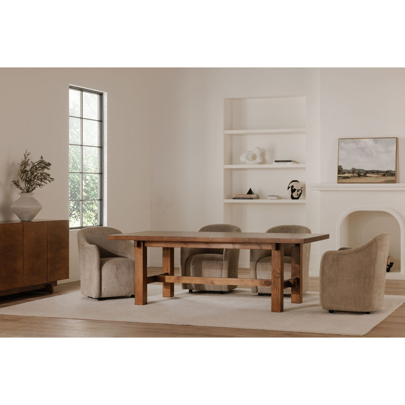 Drava - Rolling Dining Chair - Beige