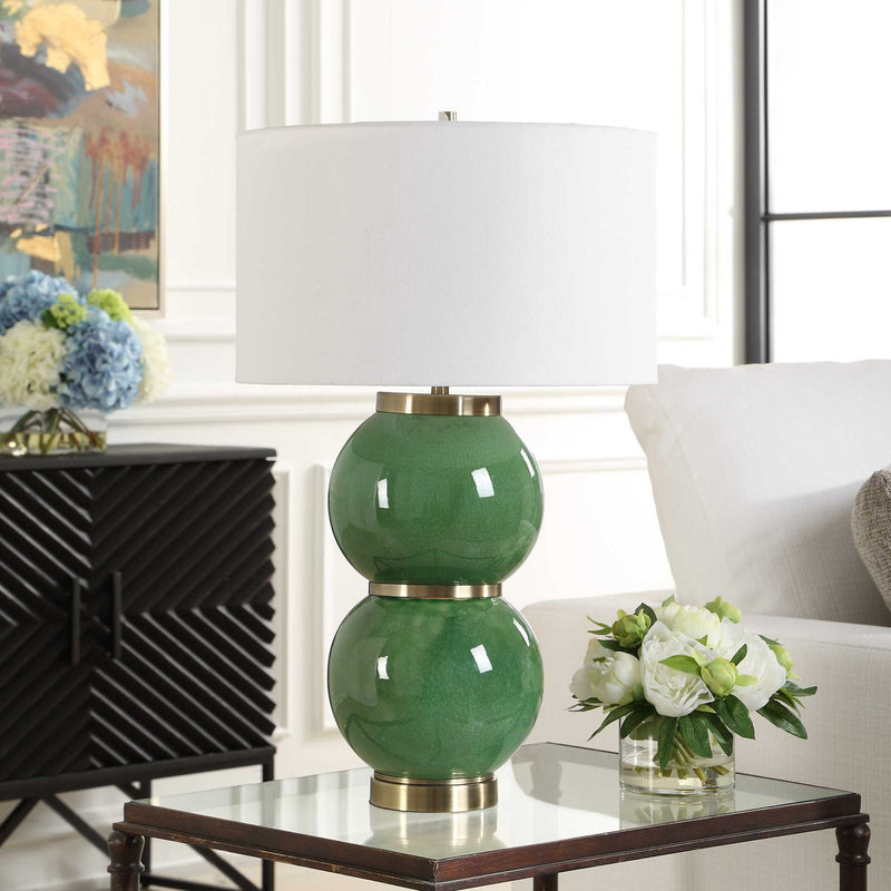 Banner - Spheres Table Lamp - Green