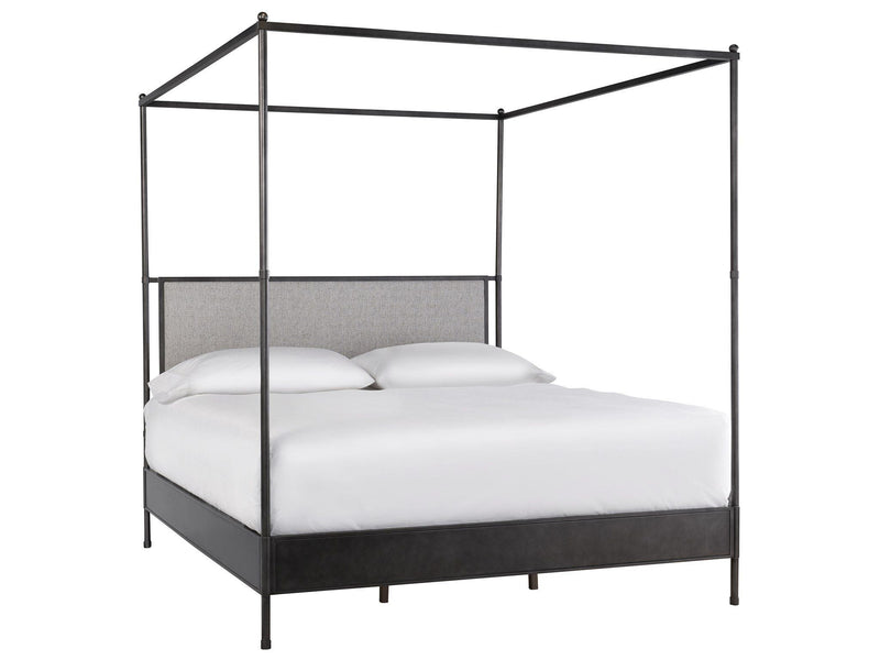 Modern Farmhouse Kent Poster Bed Pearl Silver