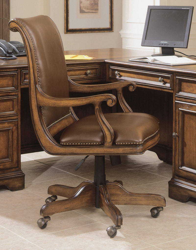 Brookhaven - Desk Chair - Light Brown / Dark Brown