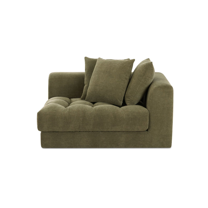 Davie - Right Arm Facing Chair - Olive Green