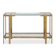 Kendrick - Glass Console Table - Gold