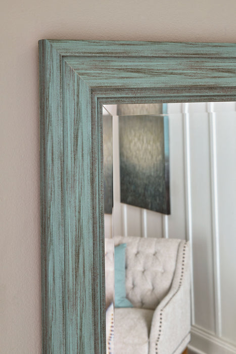 Jacee Floor Mirror - Antique Teal