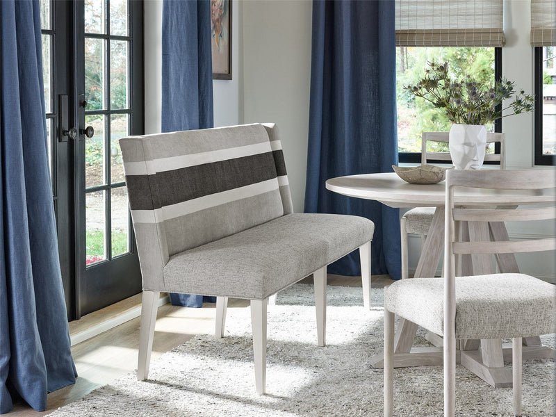 Modern Farmhouse Peyton Banquette Pearl Silver