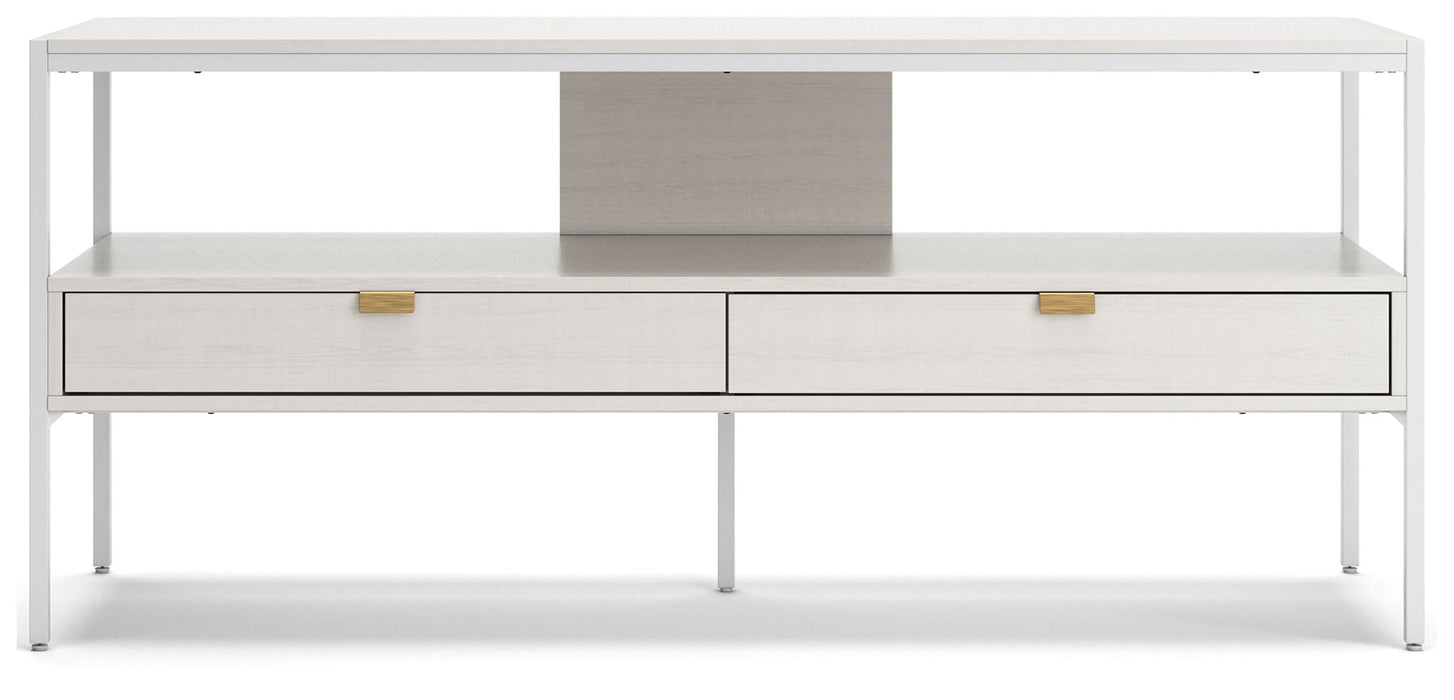 Deznee - Large TV Stand - White
