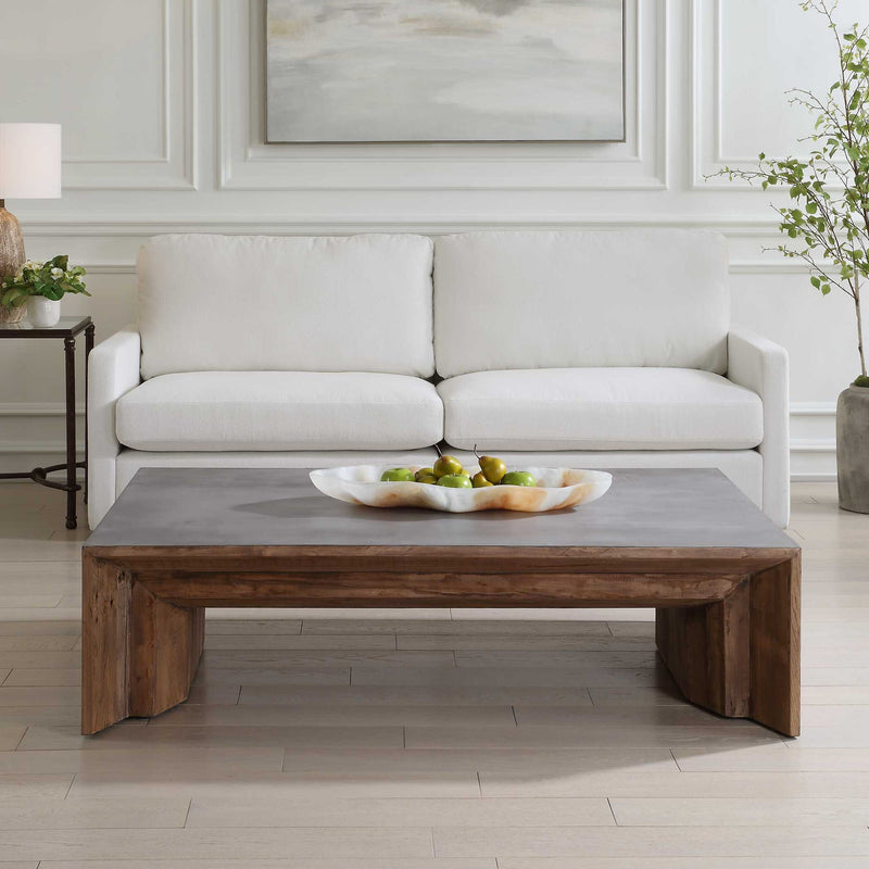 Vail - Elm Coffee Table - Dark Brown