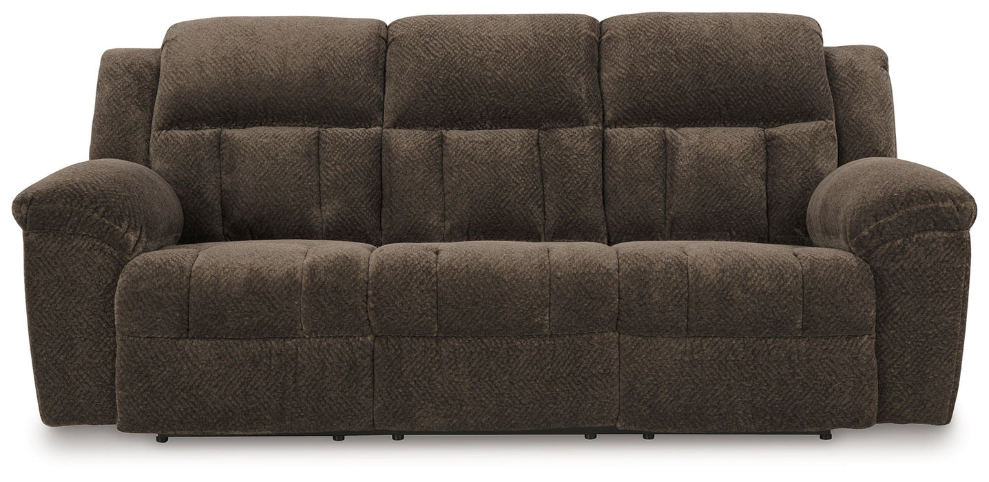 Frohn - Reclining Sofa - Fabric - Chocolate