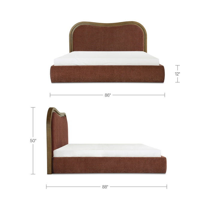 Camilla - King Bed - Chestnut