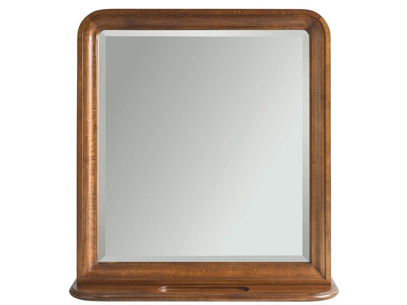New Lou - Vertical Storage Mirror - Dark Brown