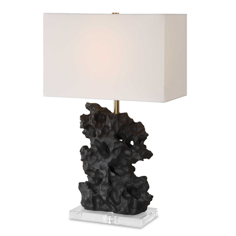 Basalt - Black Stone Table Lamp