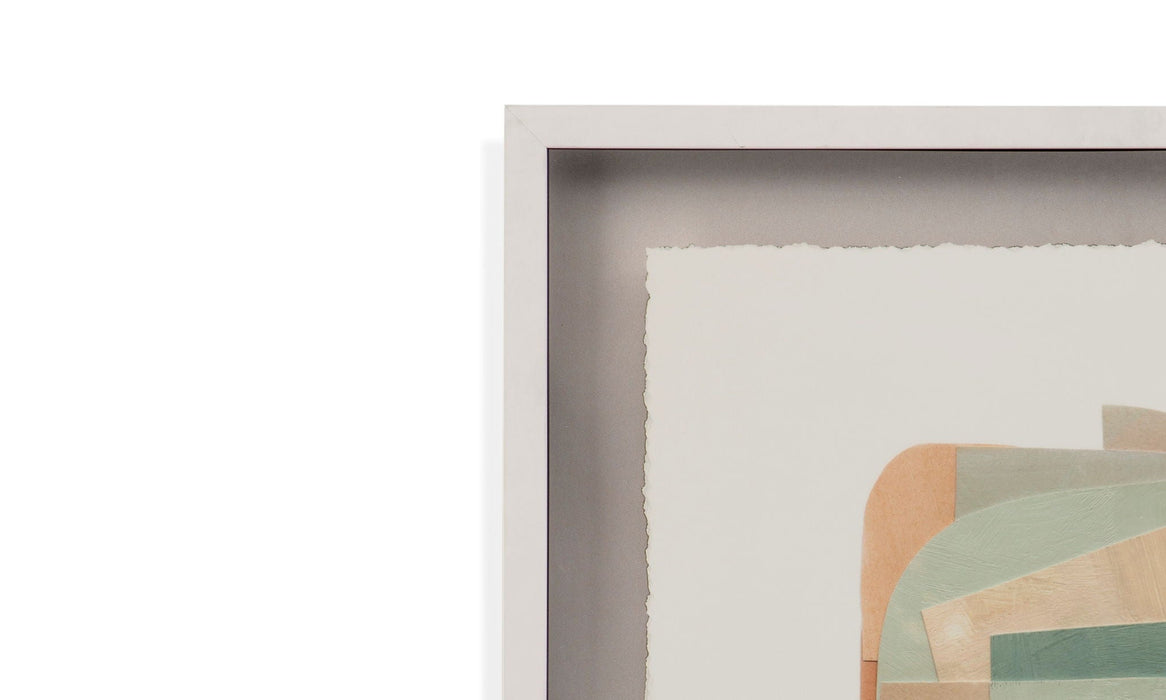 Color Structure II Framed Print - Green