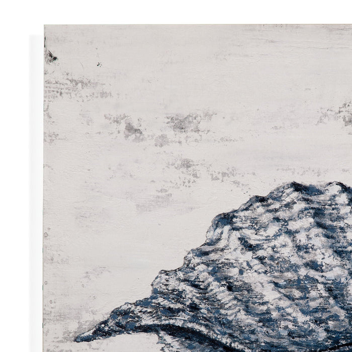 Shell I Canvas Art - Blue / Gray