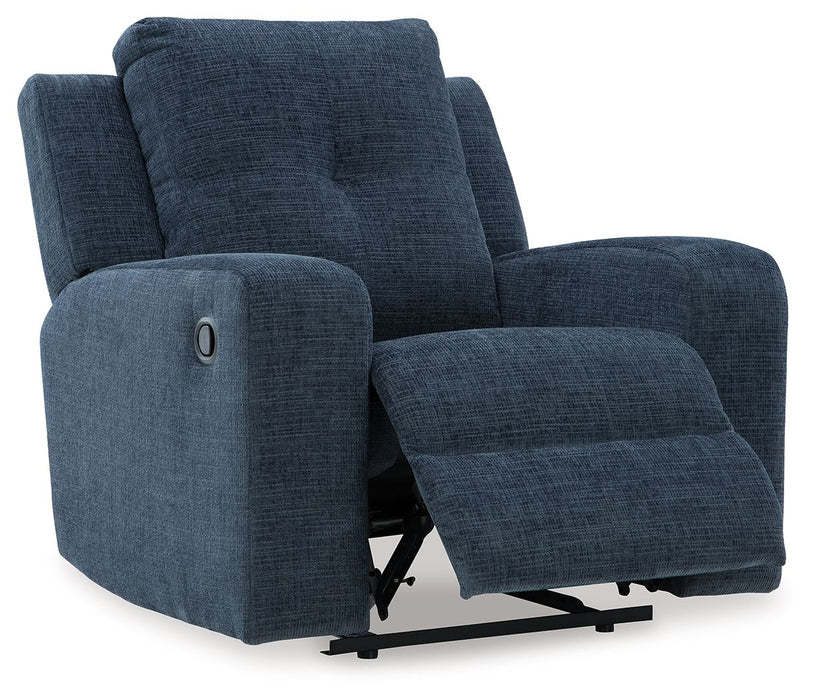 Danum - Zero Wall Recliner - Fabric - Ink