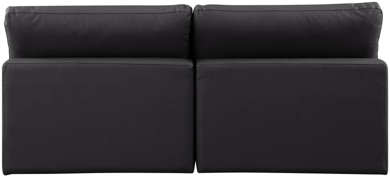 Comfy - Faux Leather Modular Armless Sofa 2 Seats