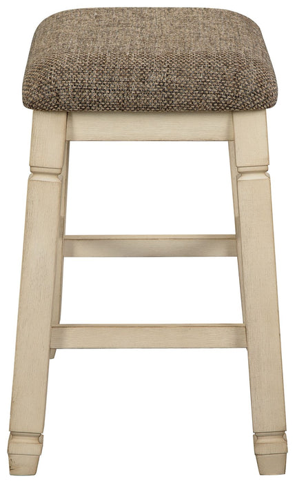 Bolanburg Beige Upholstered Stool (Set of 2)