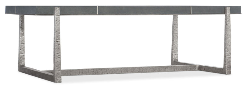Chapman - Mixed Media Rectangle Cocktail Table - Silver / Dark Gray