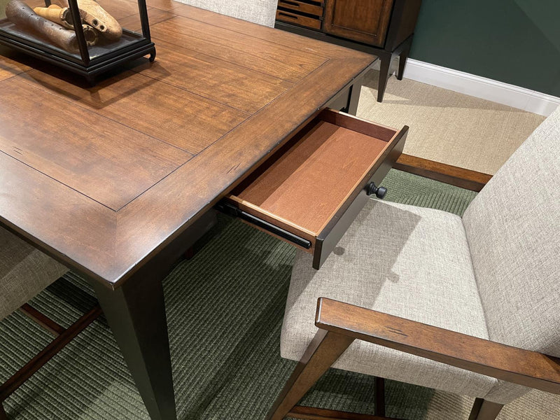 Fenmore - Leg Dining Table - Mocha And Distressed Cherry