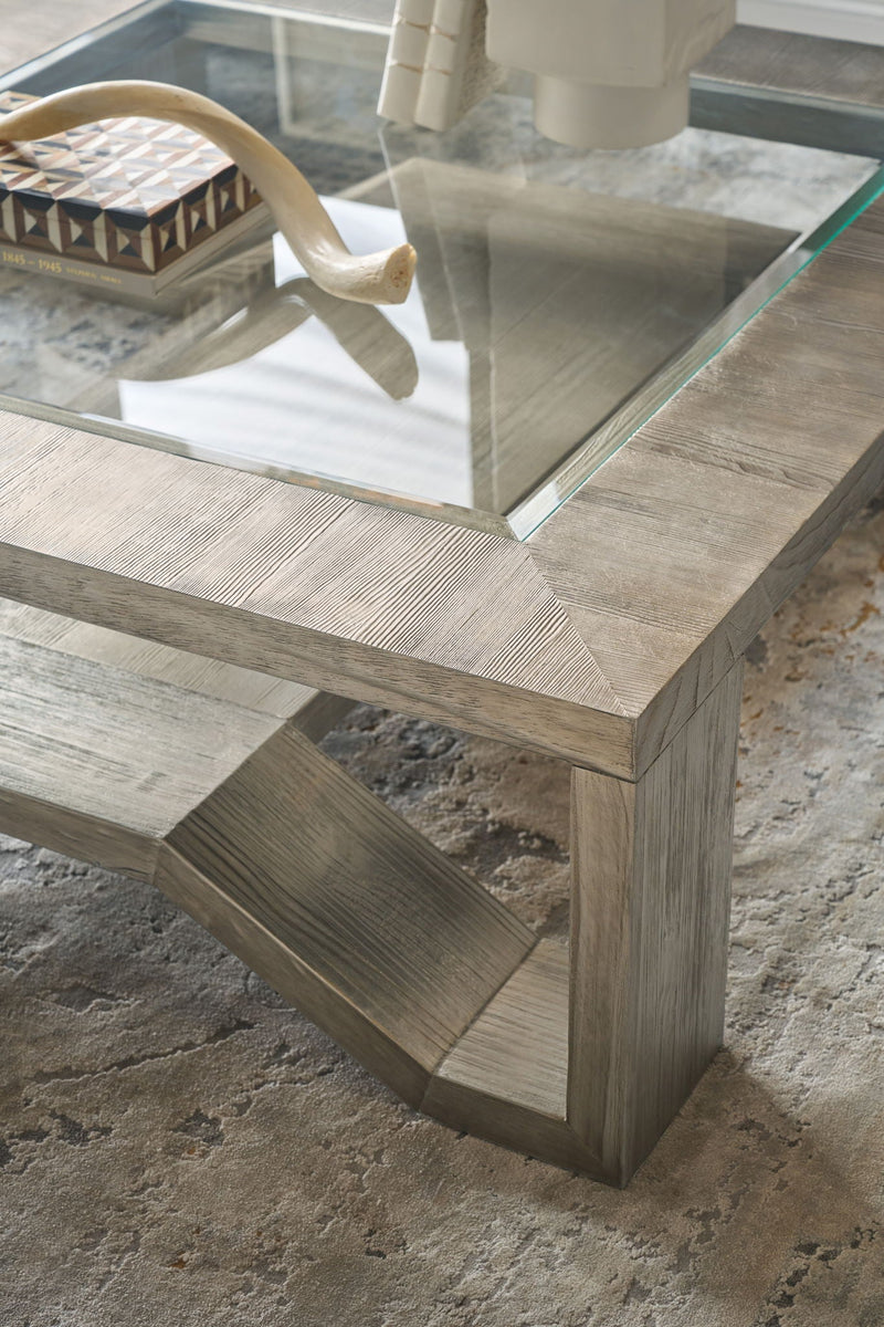 Melange - Saber Cocktail Table - Silver