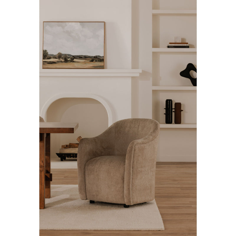 Drava - Rolling Dining Chair - Beige