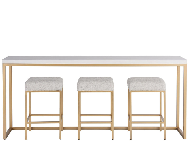 Love. Joy. Bliss.-Miranda Kerr Home - Love Joy Bliss Console Table With 3 Stools - White