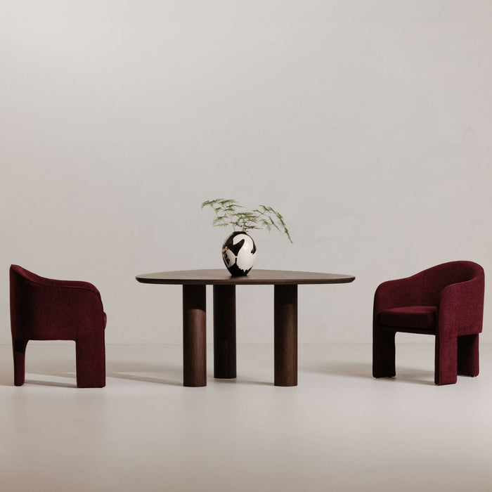 Clara - Performance Fabric Dining Chair - Plum