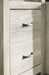 Bellaby - Entertainment Center - TV Stand With Faux Firebrick Fireplace Insert - Whitewash