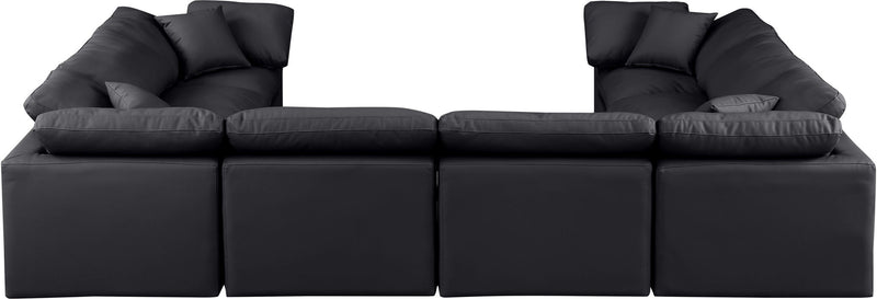 Indulge - Faux Leather 8 Piece Modular Sectional