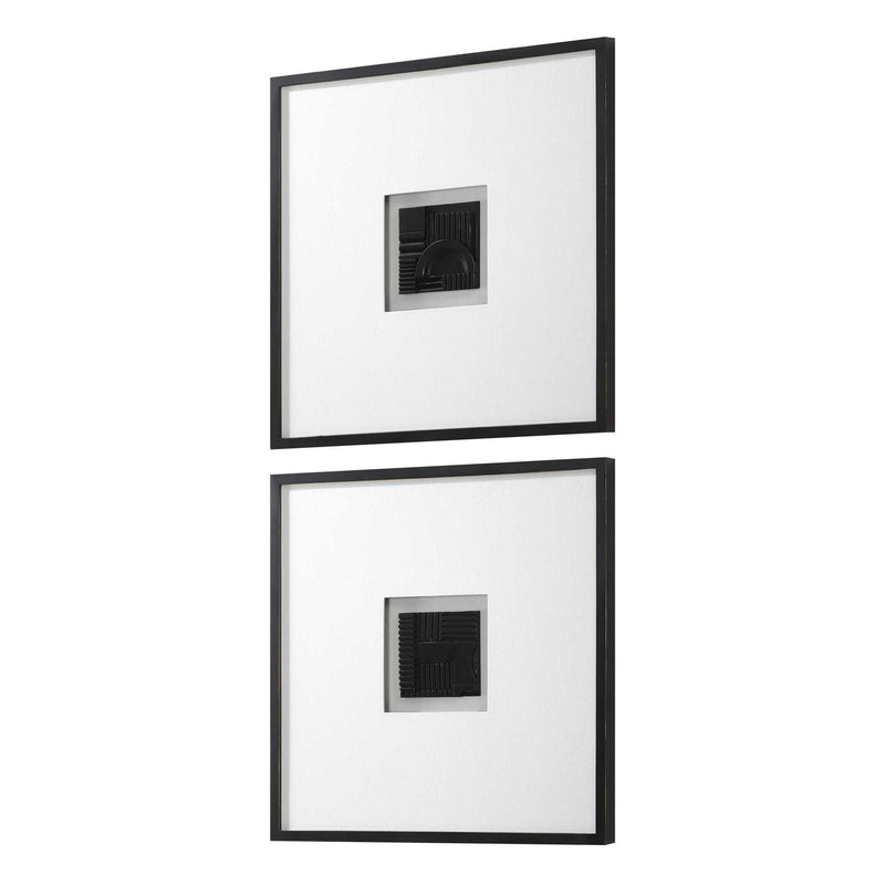 Origins - Shadow Boxes (Set of 2) - Black / White