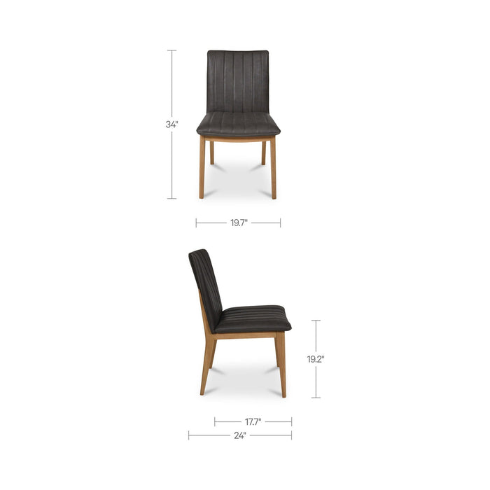 Demi - Leather Dining Chair (Set of 2) - Brown
