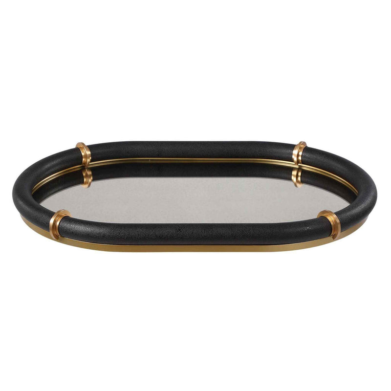Cyprus - Oval Tray - Black