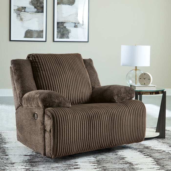 Top Tier - Rocker Recliner - Fabric - Chocolate