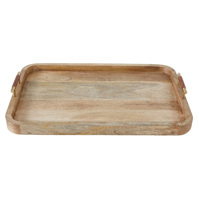 Mango Rounded Edge Tray With Handles
