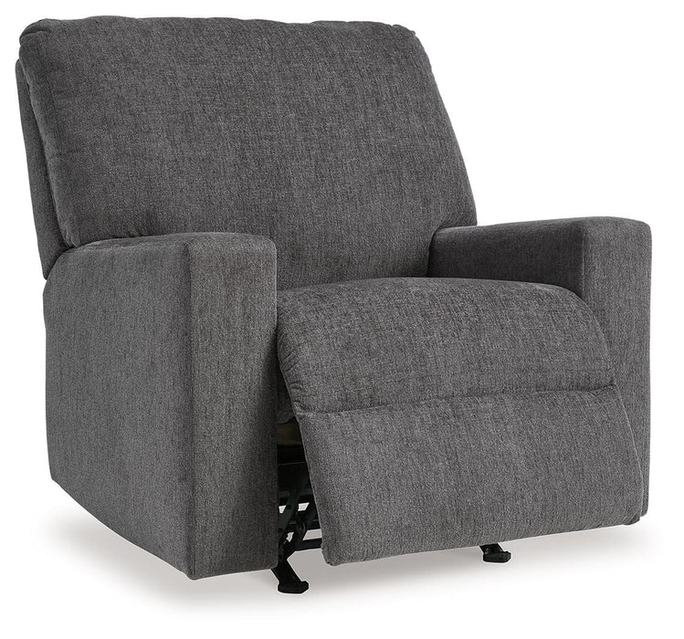 Rannis - Rocker Recliner - Fabric - Pewter