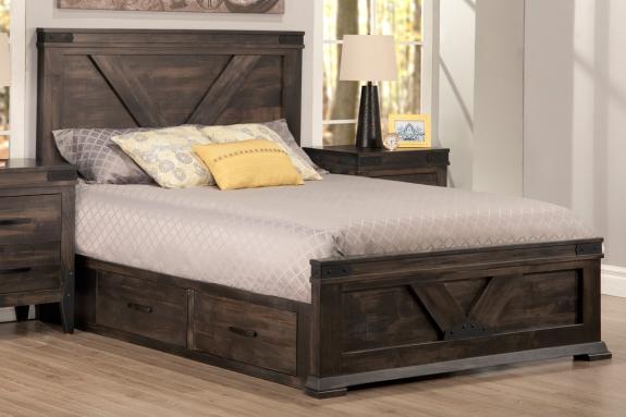 Chattanooga Storage Bed With Low Footboard Collection