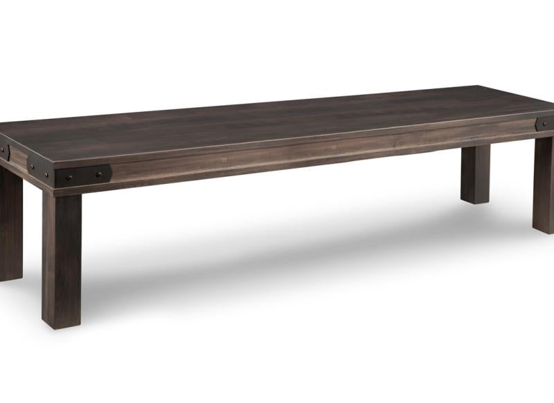 Chattanooga Leg Bench Collection with Wood Seat