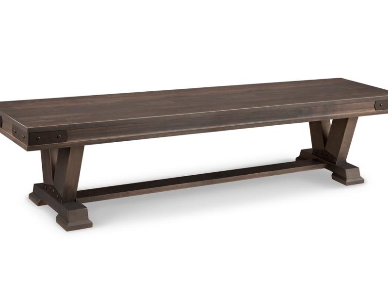 Chattanooga Pedestal Bench Collection with Wood Seat