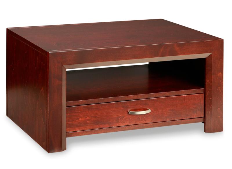 Contempo Coffee Table with 2 Drawers and Shelf