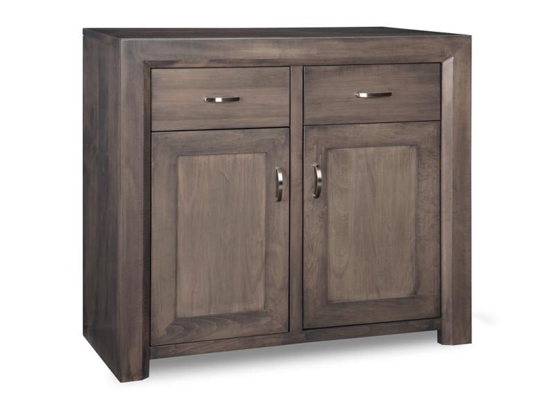 Contempo Sideboard w/2 Wood Doors & 2/Dwrs & 1/Wood Adjust.