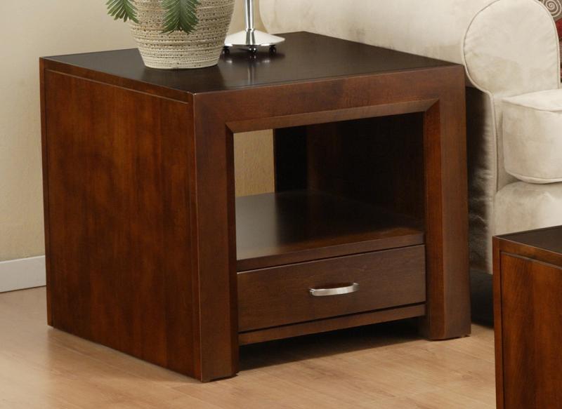 Contempo  End Table Collection with Drawer and Shelf