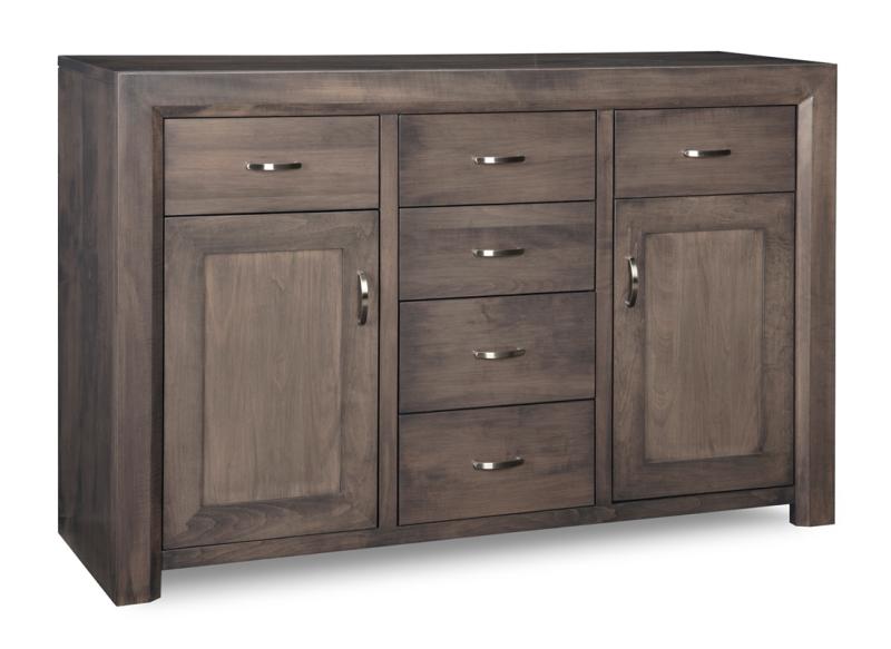 Contempo Sideboard Collection w/2 Wood Doors & 6/Dwrs & 2/Wood Adjust.