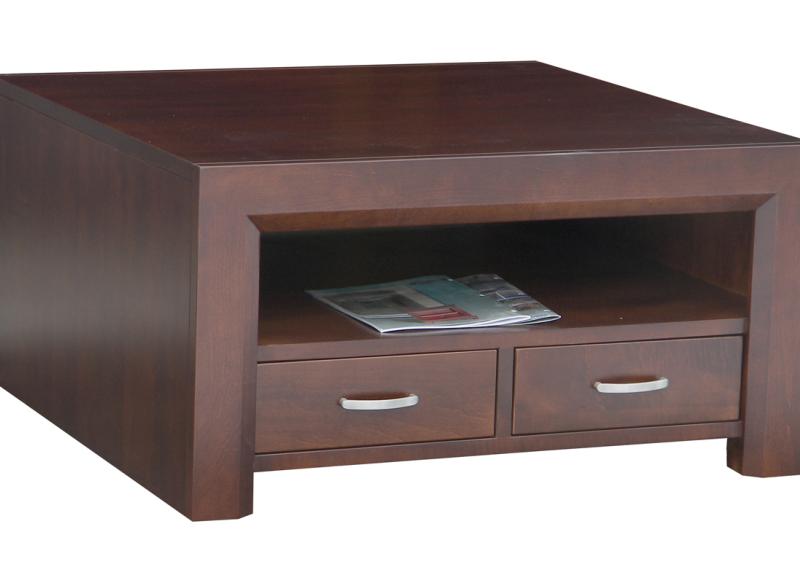 Contempo Coffee Table with 2 Drawers and Shelf