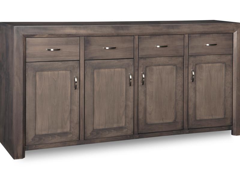 Contempo Sideboard Collection w/4 Wood Doors & 4/Dwrs & 3/Wood Adjust.