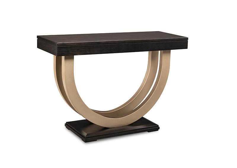 Contempo Sofa Table collection w/Metal Curves