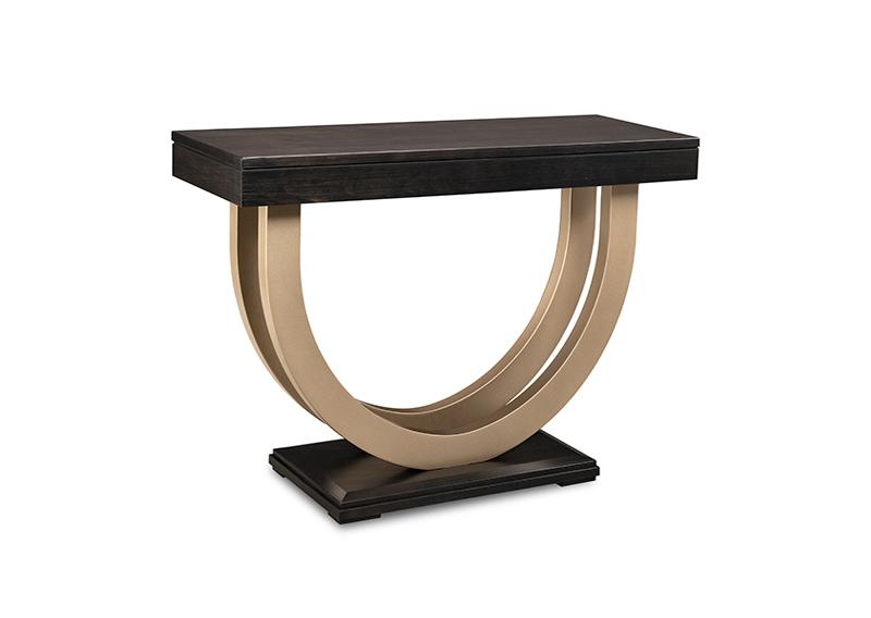 Contempo Sofa Table collection w/Metal Curves
