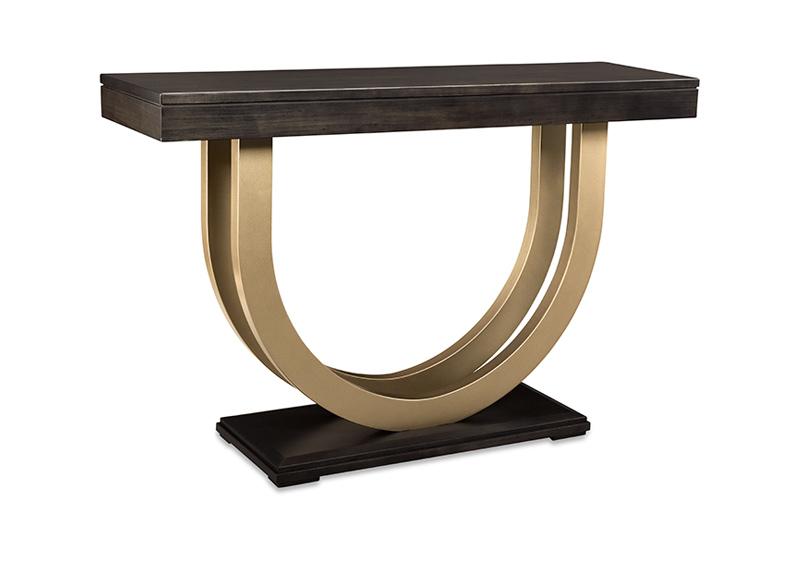 Contempo Sofa Table collection w/Metal Curves