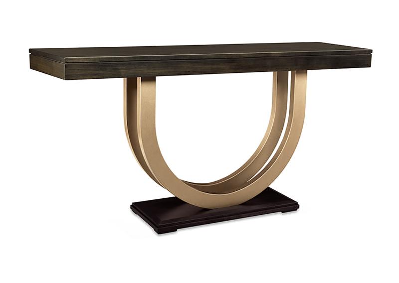Contempo Sofa Table collection w/Metal Curves