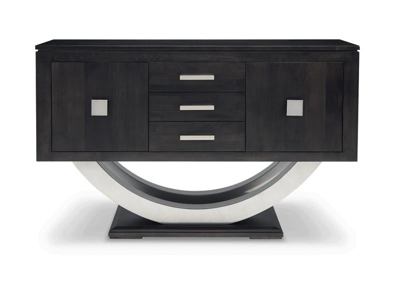 Contempo Pedestal Sideboard Collection w/3 Drawers, 2 Doors and 2 Adjust. Shelves