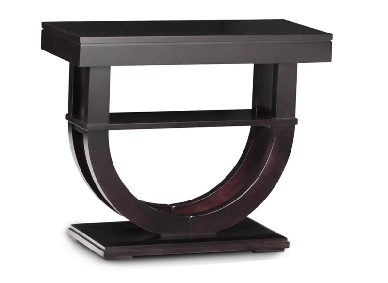 Contempo Pedestal Sofa Table with Shelf
